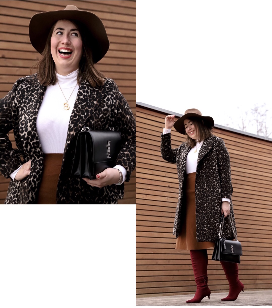 Outfit-Leomantel-Animalprint-Strickrock-YSL-Sunset-Fedora-Hut-Miss-Suzie-Loves-Susanne-Heidebach